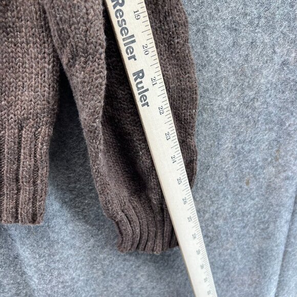 Vintage Ralph Lauren Pullover Men XL Brown Crewneck Sweatshirt Linen Knitted - Picture 5 of 9